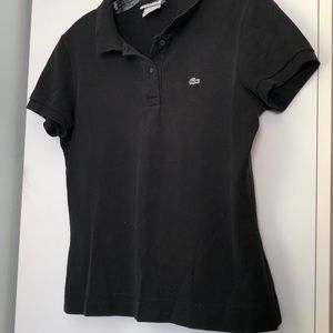 Black Lacoste polo